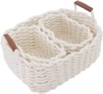 Cotton Rope Blanket Storage Basket - Small