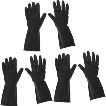8 Pairs Anti-slip Rubber Gloves Bowl Cleaning Gloves Reusable Gloves for Cleaning Gloves for Dishwashing