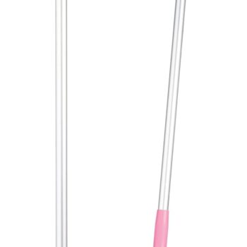62501 Lobby Dustpan with Broom, Polypropylene/Polyester/Aluminum, 7" X 14" Bin, 37" Handle, Pink