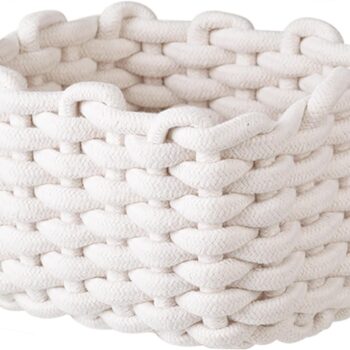 Mini Cotton Rope Storage Basket - Cute Woven Basket