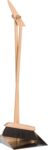 Horsehair Broom and Stainless Steel Dust Pan Set, Durable Oiled Beechwood Handles, 35-3/8 Inch, Heavy Duty Broom and Dustpan Combo for Home, Kitchen, Outdoor Use, Made in Germany