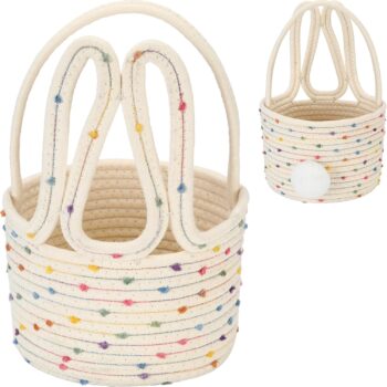 Easter Bunny Cotton Rope Handbag
