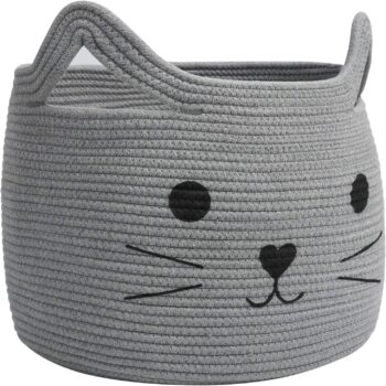 Large Woven Cotton Rope Storage Basket