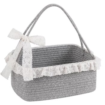 Cotton Rope Gift Basket Set - Large Woven Gift Basket