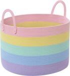 Cotton Rope Storage Basket - Laundry Basket and Toy Storage Basket