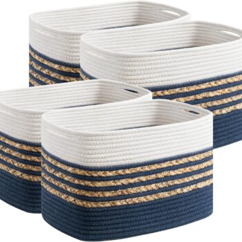 Cotton Rope Storage Basket - Suitable for Organizing Toys and Towels